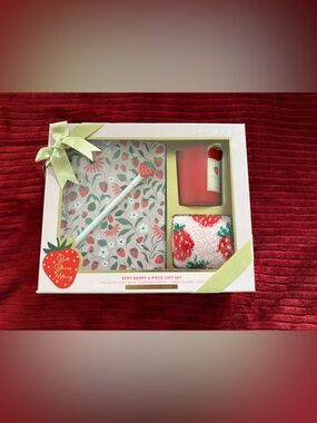 Mother’s Day Journal-4-Piece Gift Set - Strawberry